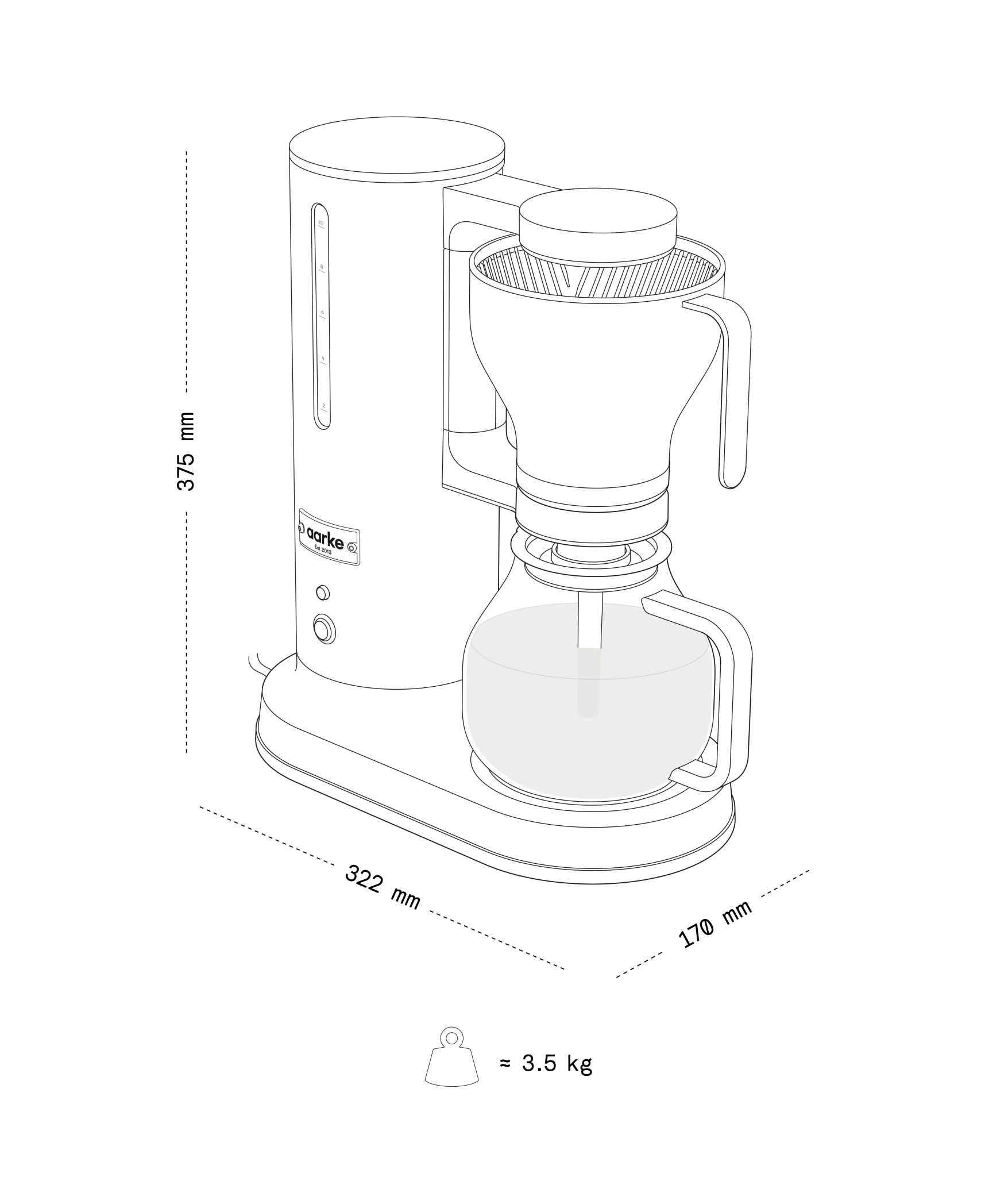 Coffee Maker Matte Black - Image 6